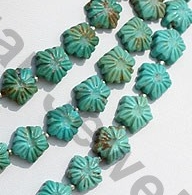Turquoise Gemstone Flower Beads