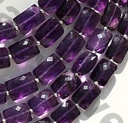 aaa Amethyst Gemstone Beads  Faceted Rectangles