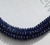 Sapphire Gemstone  Faceted Rondelles
