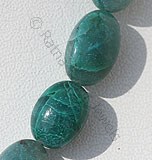 硅孔雀石纯椭圆形珠