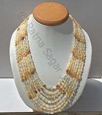 Ethiopian Opal Faceted Oval Necklace