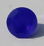 Navy Blue Chalcedony Round Facet