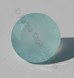 Sea Blue Chalcedony Round Facet