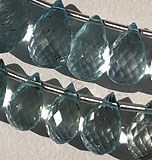 Aquamarine Gemstone  Tear Drops Briolette