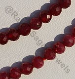 Ruby Gemstone Faceted Round