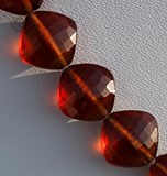 Spessartite Gemstone Cushion Beads