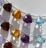 Semi Precious Gemstone Trilliant Cut