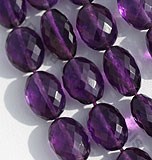 椭圆形刻面紫水晶