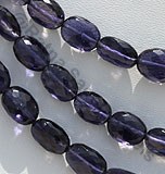 Iolite Gemstone Beads  Oval Faceted