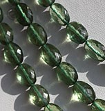 绿色磷灰石宝石椭圆形刻面