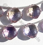 紫黄晶宝石垫珠