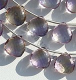 紫黄晶宝石珠心形 Briolette