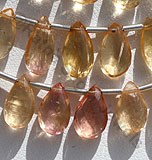 Imperial Topaz  Flat Pear Briolettes