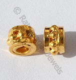18k Gold Cylindrical Granulation Beads