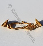 18k Gold Two Side Cap Toggle Clasps