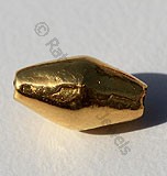 18k Gold Oval Plain Beads