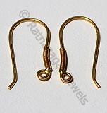 18k Gold French Hook Ear Wire 