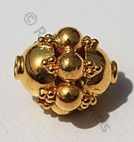 18k Gold Heavy Granulated Beads