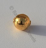 18k Gold Round Plain Beads