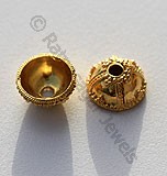18k Gold Jewelry Bead Caps