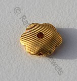 18k Gold Faceted Beads