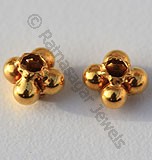18kGold Square Flower Spacer Beads