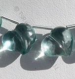 Fluorite Chubby Heart Plain Beads