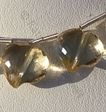 Scapolite Gemstone Faceted Chubby Heart