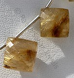 金色发晶石英膨化钻石切割