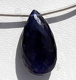 Sapphire Gemstone  Flat Pear Briolette