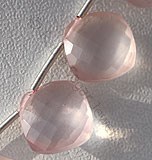Rose Quartz Gemstone Cushion Beads