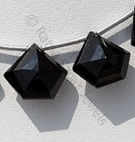 Black Spinel  Polygon Diamond Cut