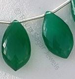 Green Onyx Gemstone Dolphin Shape Beads