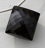 Black Spinel  Puffed Diamond Cut