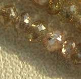 Diamond Gemstone Faceted Rondelle