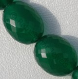 Green Onyx  Oval Faceted
