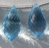 Blue Topaz Gemstone Chandelier Briolette